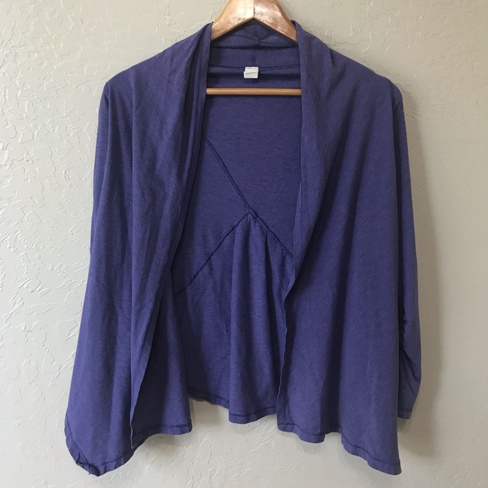 Ivivva Purple Wrap Cardigan Thumb Holes